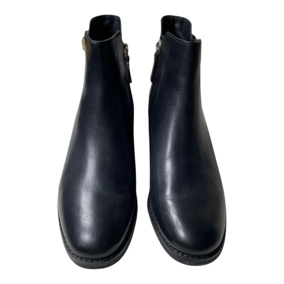 Cole Haan Women’s Haidyn Black Leather Buckle Booties - Picture 2 of 11